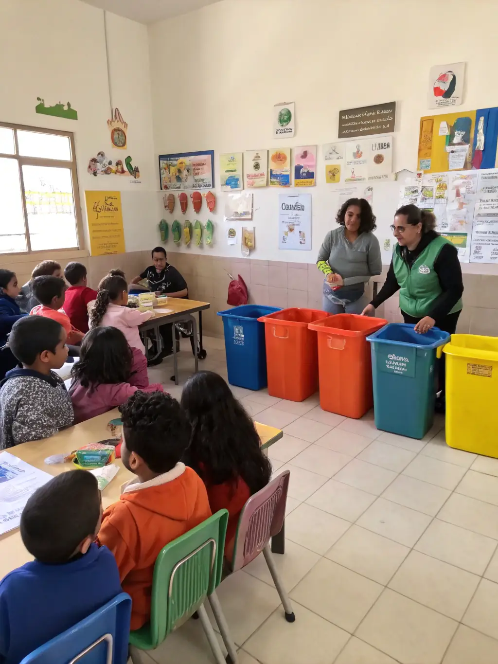 An image of a workshop where community members are learning about sustainable living practices, highlighting the association's educational programs.